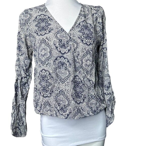 Altar'd State small womens top long sleeve boho surplice - Picture 1 of 8